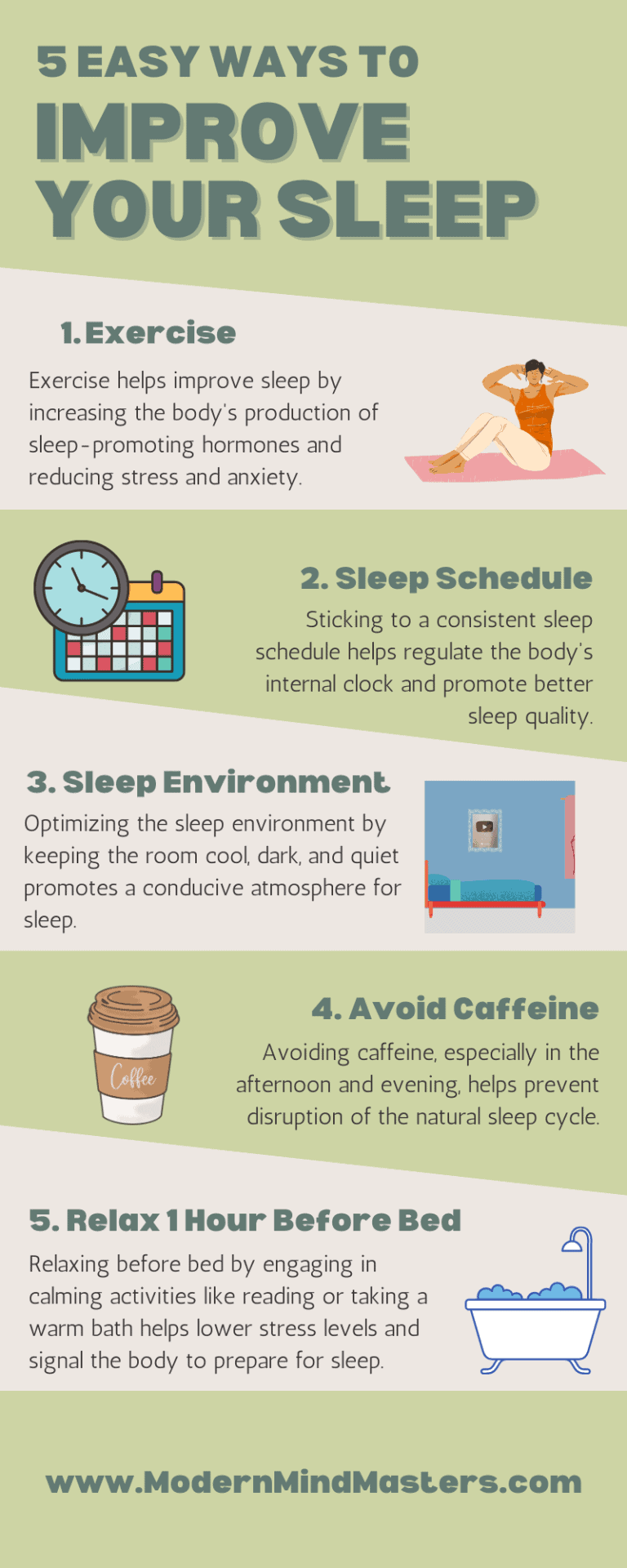 5 easy ways to improve your sleep