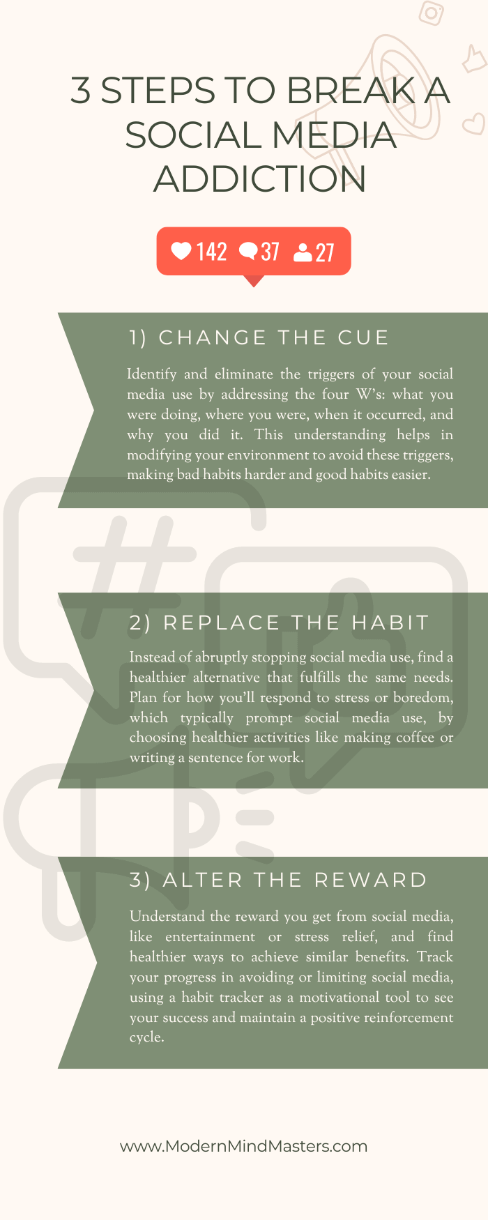 Follow these 3 proven steps to eliminate a bad habit and break your social media addiction.