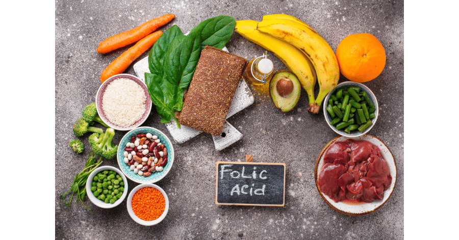 Folic acid (Vitamin B9) serotonin