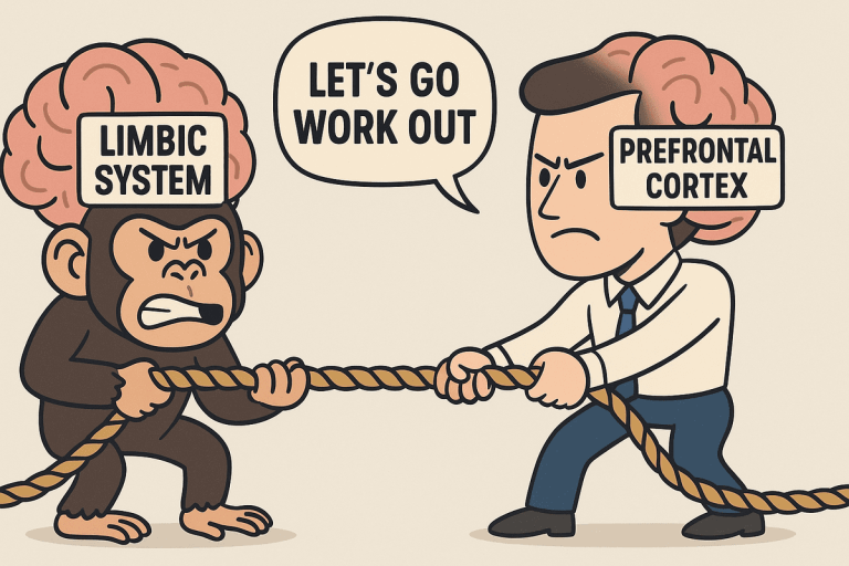 prefrontal chimp vs. limbic chimp